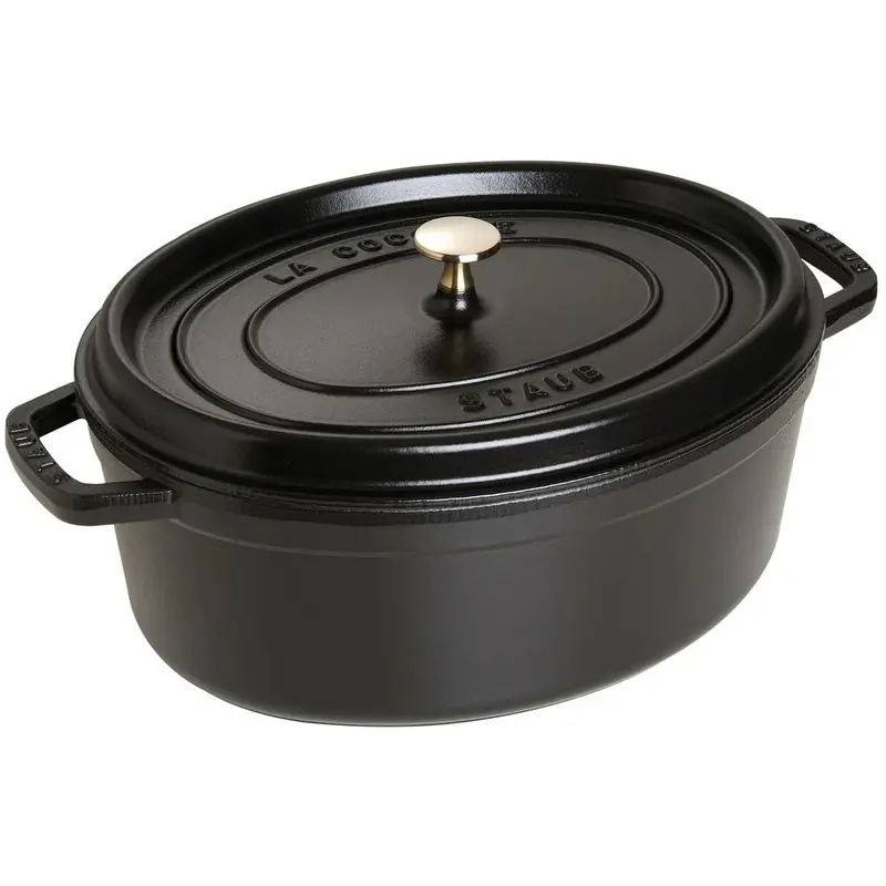 Staub 6.75-Quart Oval Dutch Oven – Durable Enamel-Finished Cocotte 1