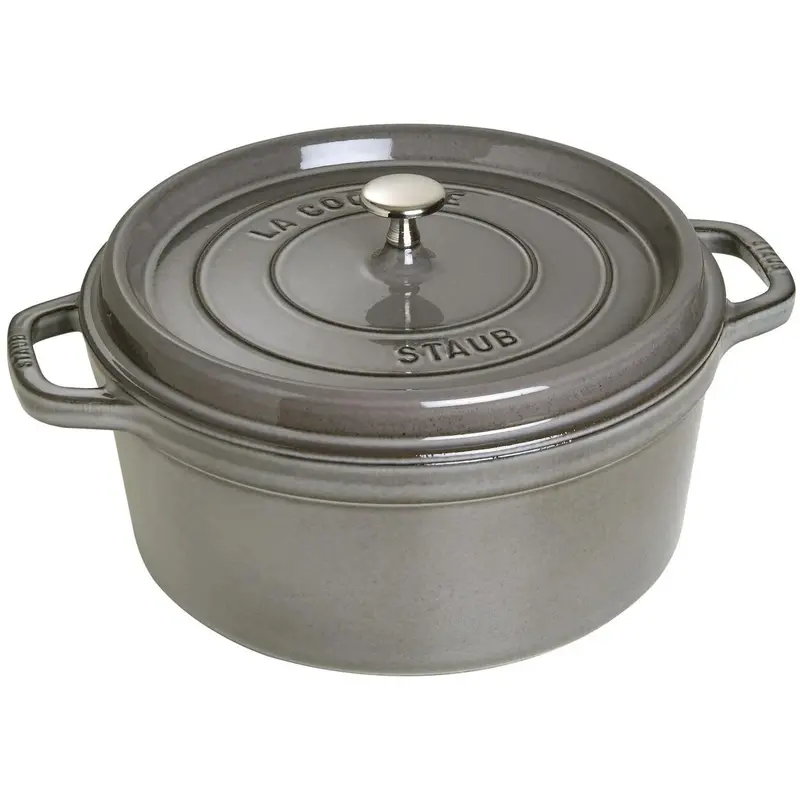 Staub 6.75-Quart Round Cast Iron Cocotte – Classic Enamel Dutch Oven 1
