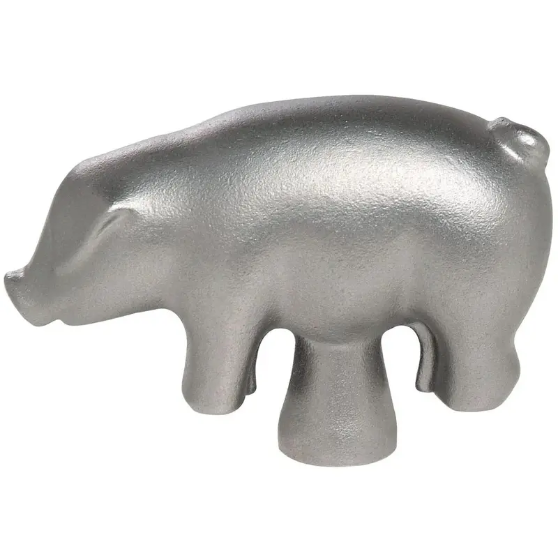 Staub Stainless Steel Pig-Shaped Knob – Decorative Cast Iron Lid Handle 1