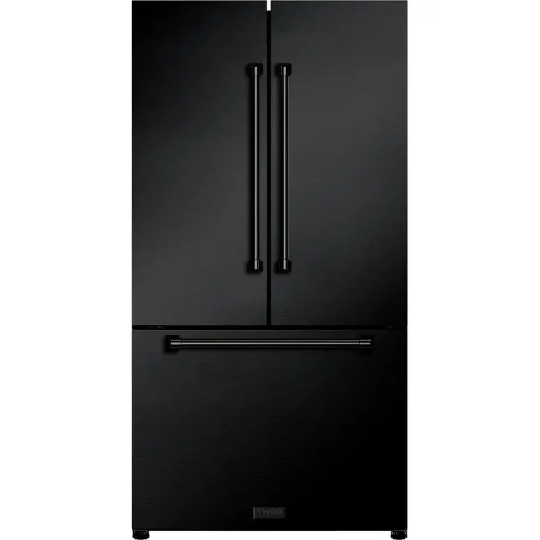 Thor Kitchen 36" Counter-Depth French-Door Refrigerator – 20.3 Cu. Ft., 3-Door Design With Built-In Ice Maker (Rf3621Ctd00) 1