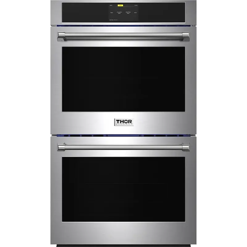 Thor Kitchen Tew30Ed 30-Inch Built-In Double Wall Oven – 9.6 Cu. Ft. Featuring Luxglide Telescopic Racks 1