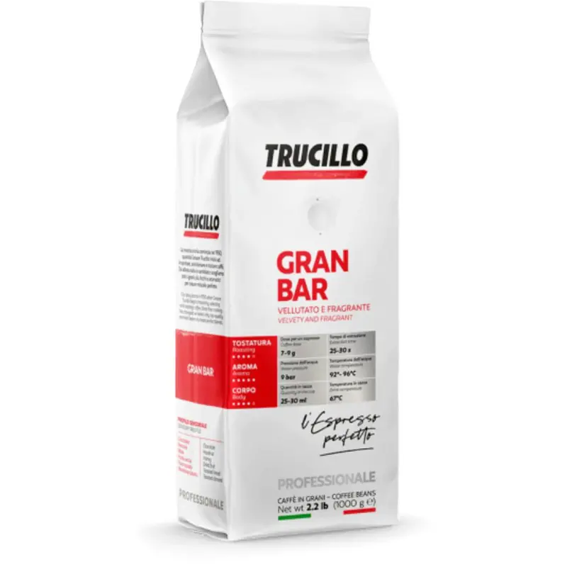 Trucillo Gran Bar Whole Bean Espresso Coffee – 1 Kg Bag 1