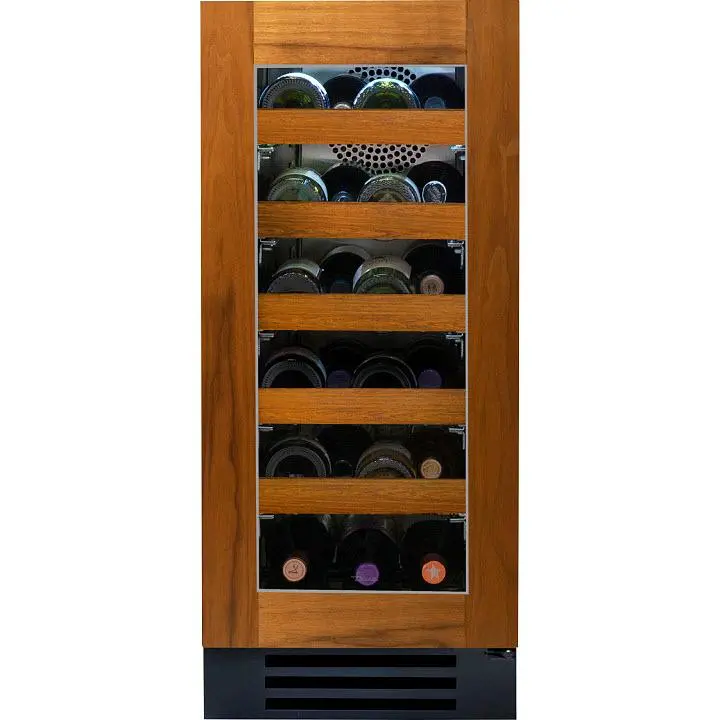 True Caliber 23-Bottle 300 Series Wine Cooler – Trulumina Led Lighting, Right-Hand Door, Oak Grain Finish 1