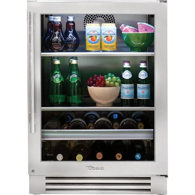 True Caliber Tbc-24-R-Sg-C 5.6 Cu. Ft. Freestanding Beverage Center (Right-Hinge, Stainless Gray) 1