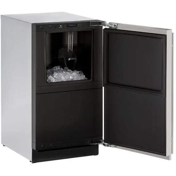 U-Line 18-Inch Clear Ice Machine With Integrated Drain – Stainless Steel (U-3018Clrint-40C) 1