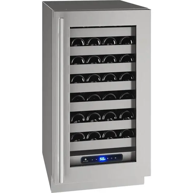 U-Line Captain 3.7 Cu. Ft. Freestanding Wine Cooler – 35-Bottle, Matte Silver (Uhwc518-Sg01A) 1