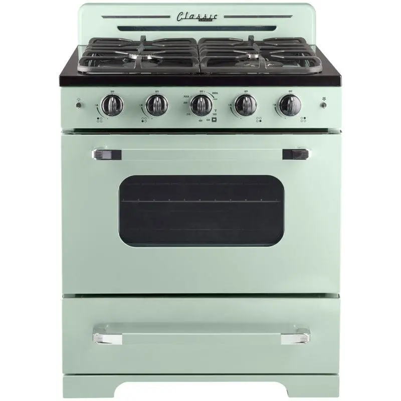 Unique Appliances 30" Freestanding Gas Range With Convection Oven (Light Gray, Ugp-30Cr Lg) 1