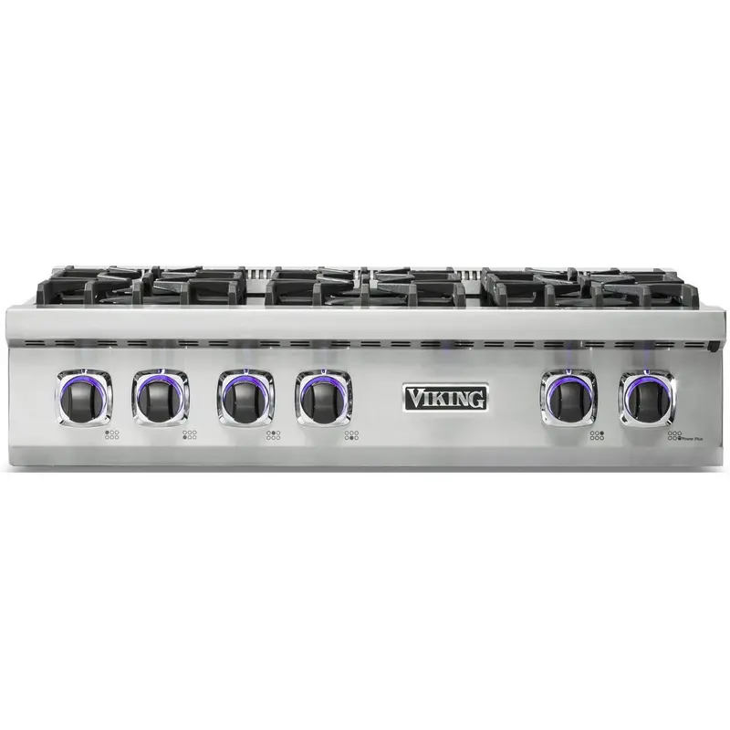 Viking 36-Inch Elevation Gas Rangetop – Six-Burner Stainless Steel Version 1