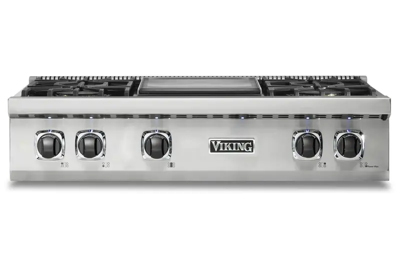 Viking 36-Inch Trupower Plus Gas Rangetop – Four-Burner Professional Cooking Surface 1