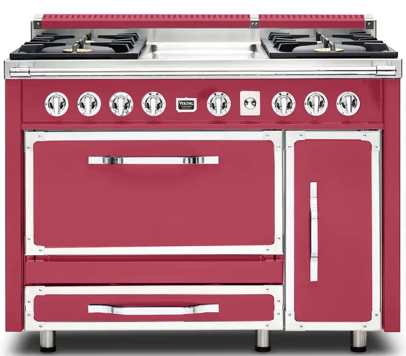 Viking Ctvdr481-4Gva 48-Inch Freestanding Dual Fuel Range – True Convection, Gas Burners, Ventilation-Ready 1