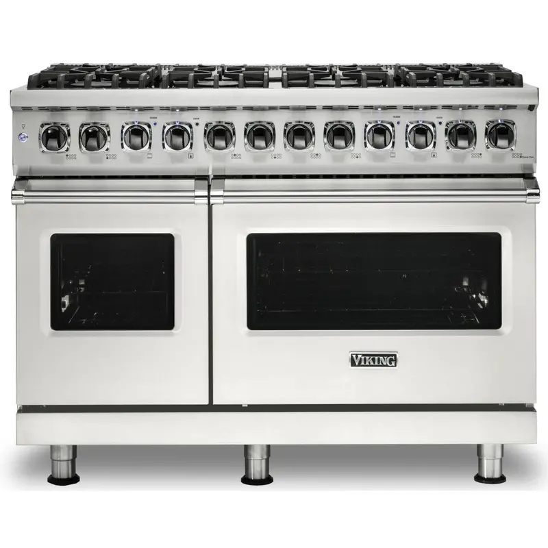 Viking Cvdr548-8Bpw 48-Inch Dual-Fuel Freestanding Range With Truconvec™ Convection And Natural Gas Setup 1