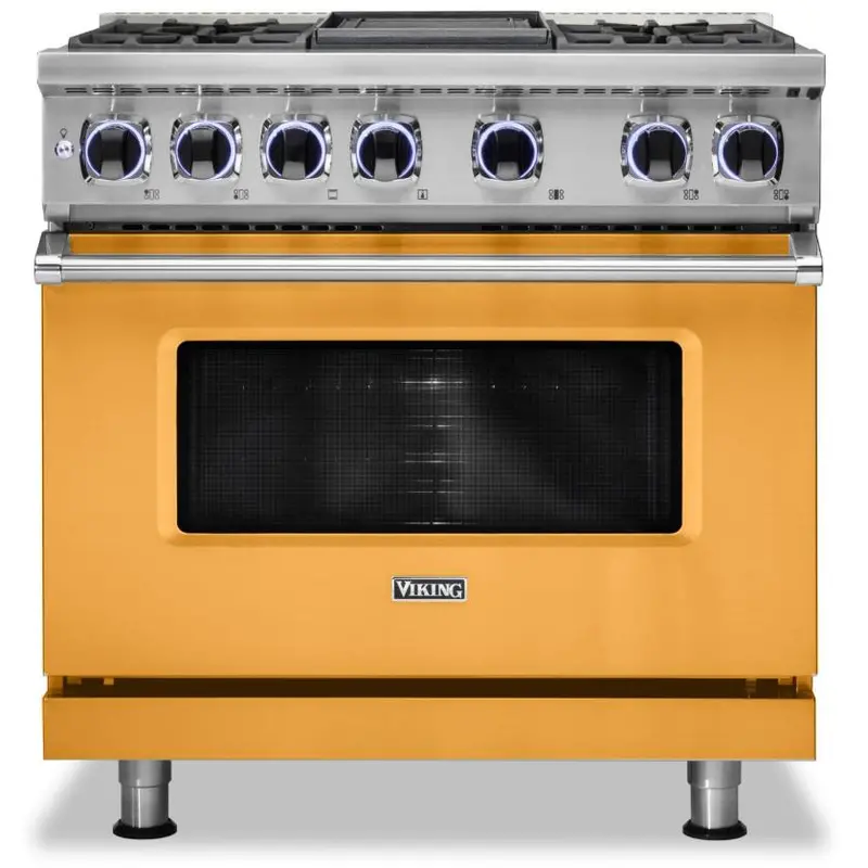 Viking Cvdr7362-4Gda 36-Inch Dual-Fuel Freestanding Range Featuring Adjustable Elevation Burners™ 1
