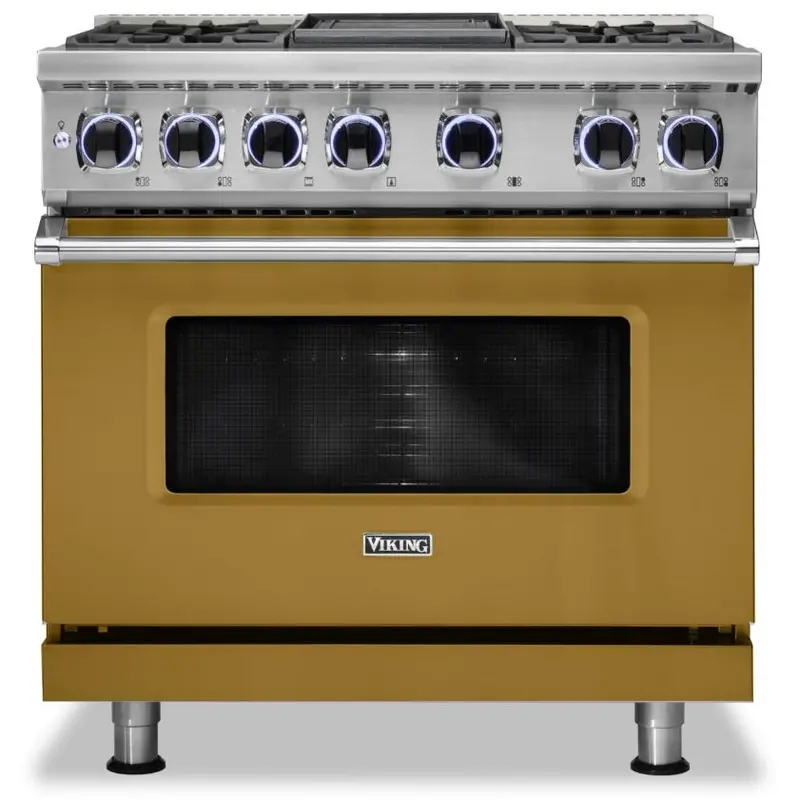 Viking Cvdr7362-4Gghlp 36-Inch Freestanding Dual-Fuel Range With Precision Elevation Burners™ 1