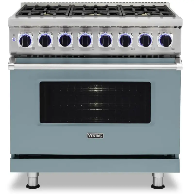 Viking Cvdr7362-6Bns Dual-Fuel Range – 36-Inch Freestanding, Stainless Finish 1