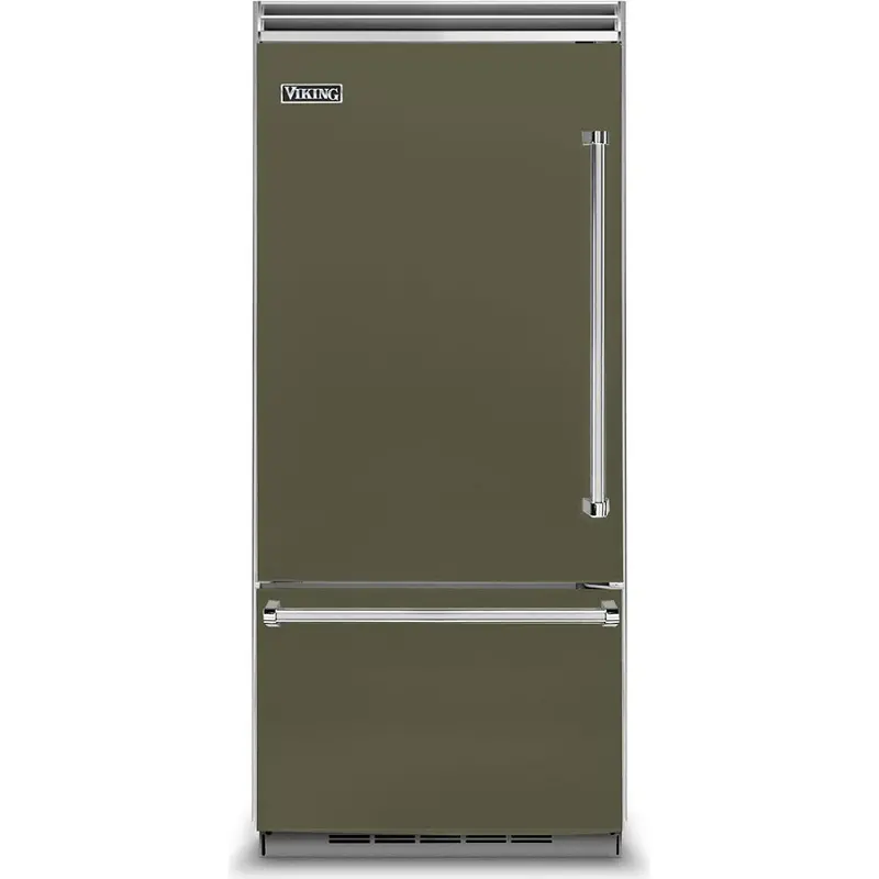 Viking Left-Hinge Custom Refrigerator Door Panel In Matte Aluminum Vcdpb536Lma 1