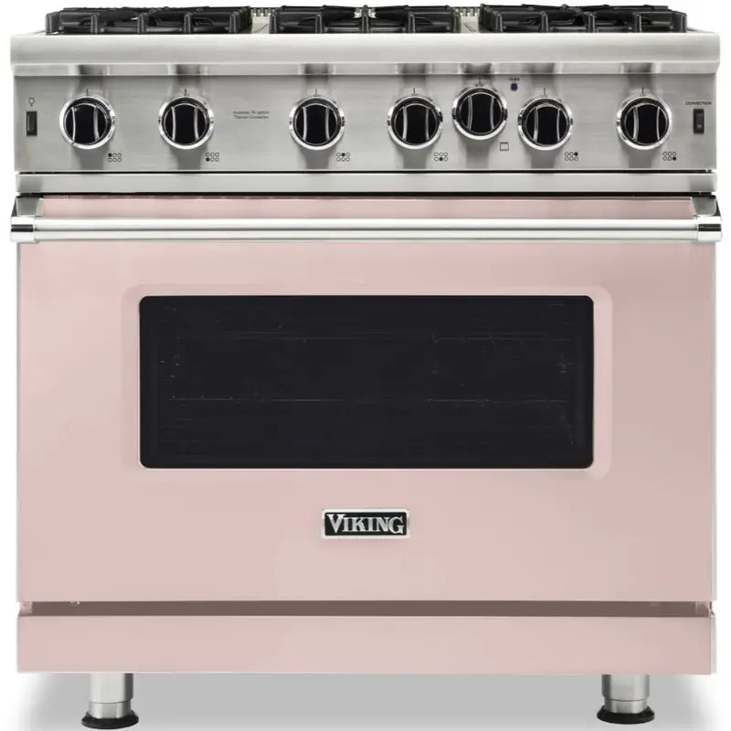 Viking Vgic53626Bbh 36-Inch Freestanding Gas Range – Proflow™ Convection Oven With 6 Burners 1