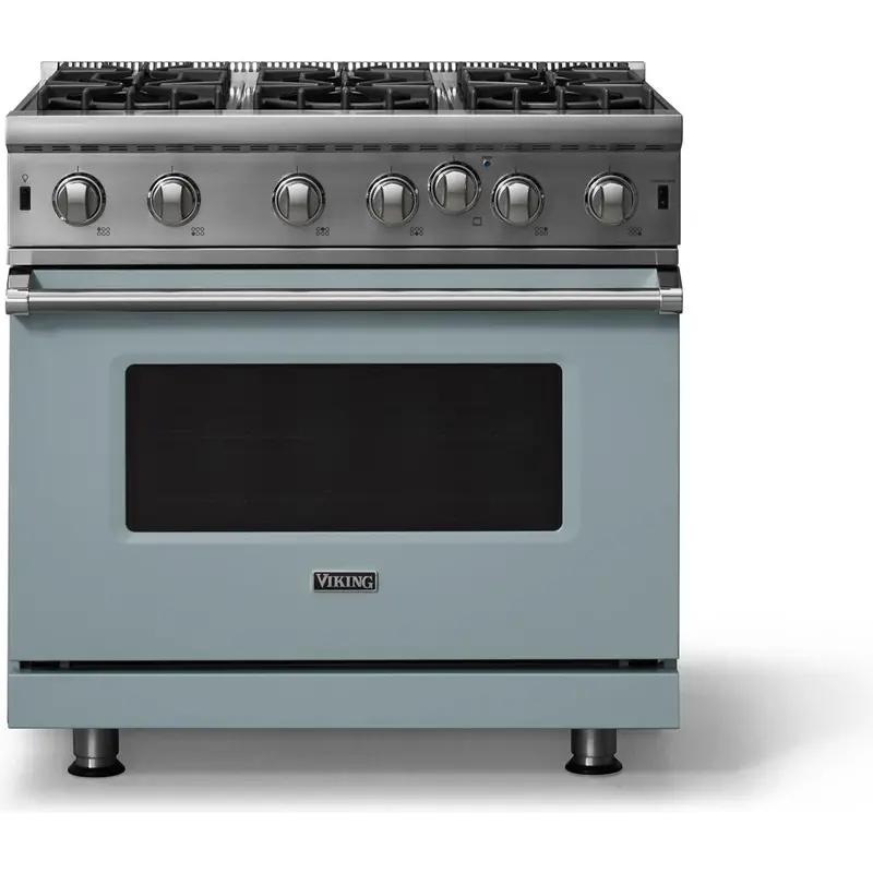 Viking Vgic53626Bnslp 36-Inch Freestanding Gas Range With Proflow™ Natural-Simulated Convection And 6 Burners 1