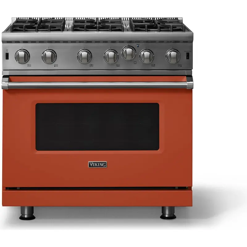 Viking Vgic53626Bsc 36-Inch Freestanding Gas Range Featuring Proflow™ Even-Heat Convection & 6 Burners 1