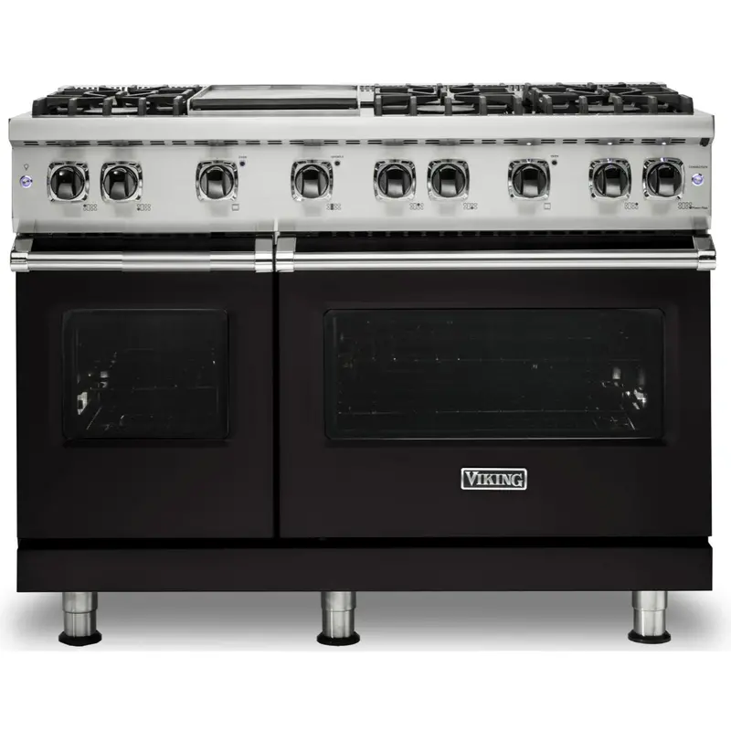 Viking Vgr548-6Gonbb 48″ Freestanding Gas Range – Onyx Black Finish 1