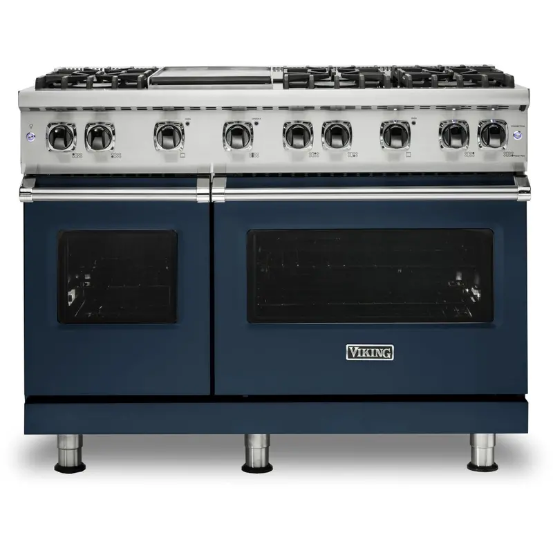 Viking Vgr548-6Gsbbb 48″ Gas Range Featuring Varisimmer™ And Griddle 1