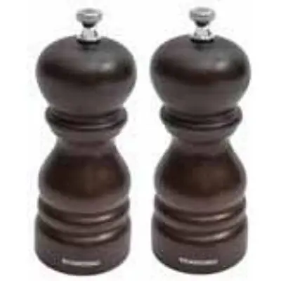 Vitantonio 19 Cm Chestnut Wood Salt Grinder With Ceramic Mechanism (Model 6151Mst) 1