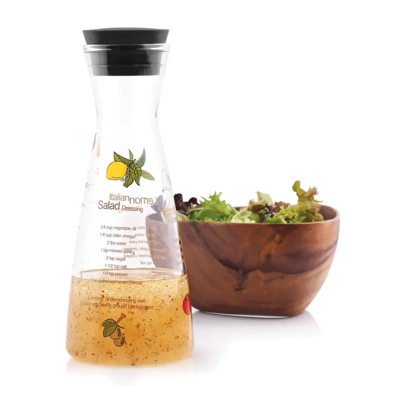 Vitantonio 20 Oz Glass Salad Dressing Shaker With Lid (601009) 1