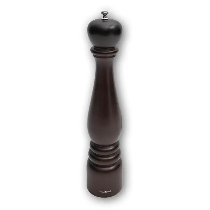 Vitantonio 25Cm Chestnut Wood Pepper Grinder With Adjustable Coarseness 1