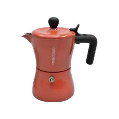 Vitantonio Pelle Rosa Red Espresso Maker – Stovetop, 2-Cup – Model 84351 1