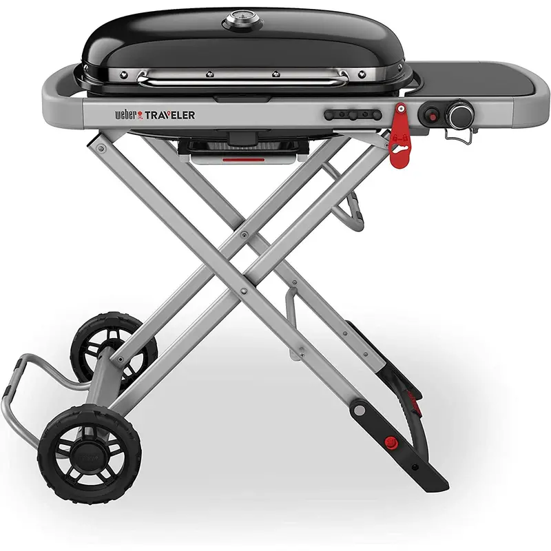Weber Traveler Portable Propane Gas Grill – Foldable Design, 9010001Sp 1