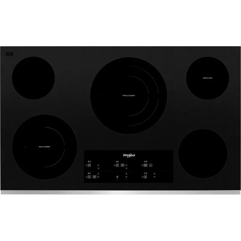 Whirlpool 36-Inch Built-In Electric Cooktop With Flexheat™ Element – Wce97Us6Ks 1