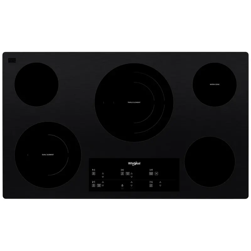 Whirlpool 36-Inch Flexheat™ Electric Cooktop – Built-In Design, Wce97Us6Kb 1