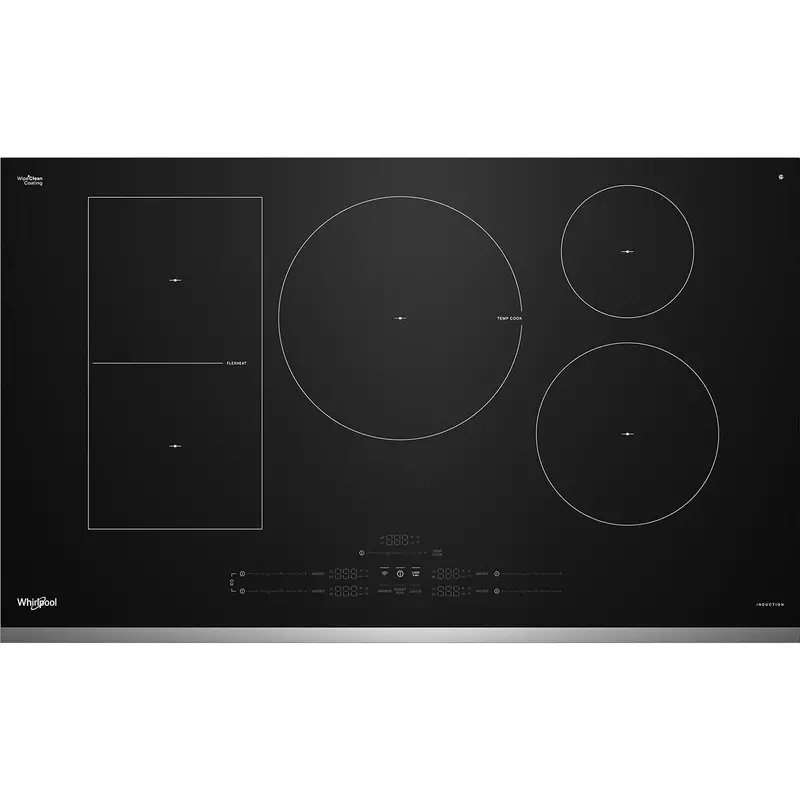 Whirlpool 36-Inch Smart Induction Cooktop With Temp Cook™ & Wipeclean™ Surface (Wcit7536Ss) 1