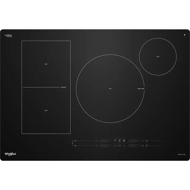 Whirlpool Wcit7530Sb – 30" Black Induction Cooktop With Intelligent Temp Cook™ Technology 1