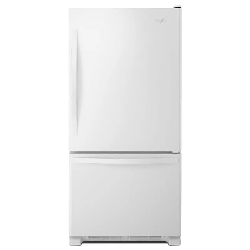 Whirlpool Wrb322Dmbw 33-Inch 22 Cu. Ft. Bottom-Freezer Refrigerator – Icemaker-Enabled Model 1
