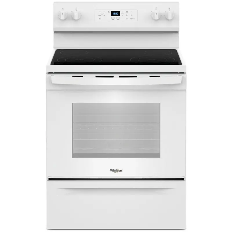 Whirlpool Ywfes3530Rw White 30-Inch Freestanding Electric Range 1