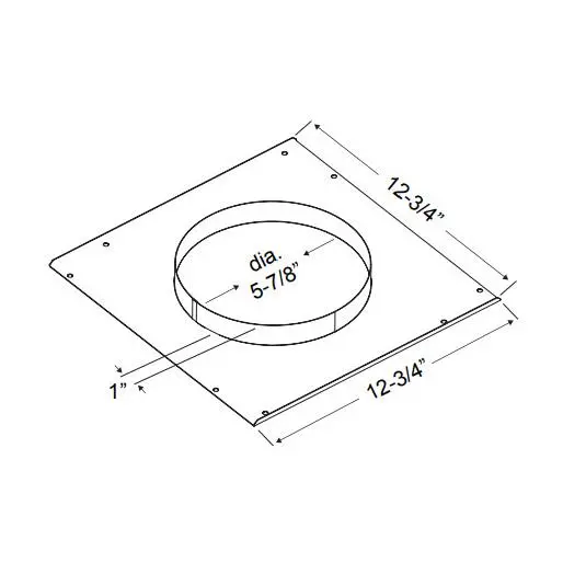 Zephyr 54190053 Ventilation Cap, Louver, Or Collar Component 1