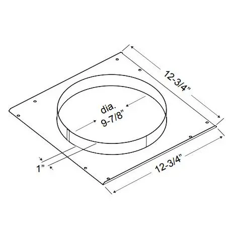 Zephyr 54190054 Ventilation Cap, Louver, Or Collar Replacement Part 1