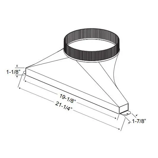 Zephyr Ak00070 Adjustable Duct Transition Adapter 1