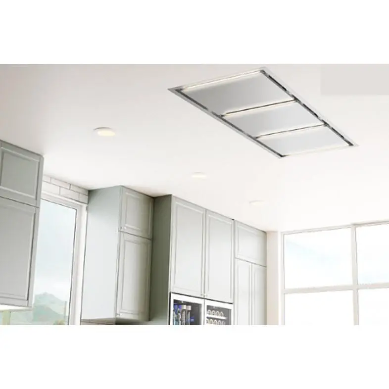 Zephyr Alu-E63Cwx 63-Inch Lux Connect Ceiling-Mount Range Hood (White) 1