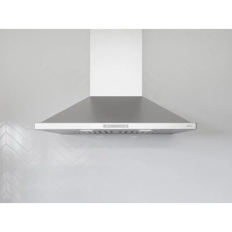 Zephyr Zve-E36Ds 36-Inch Venezia Wall-Mount Range Hood With Curved Glass Panel 1