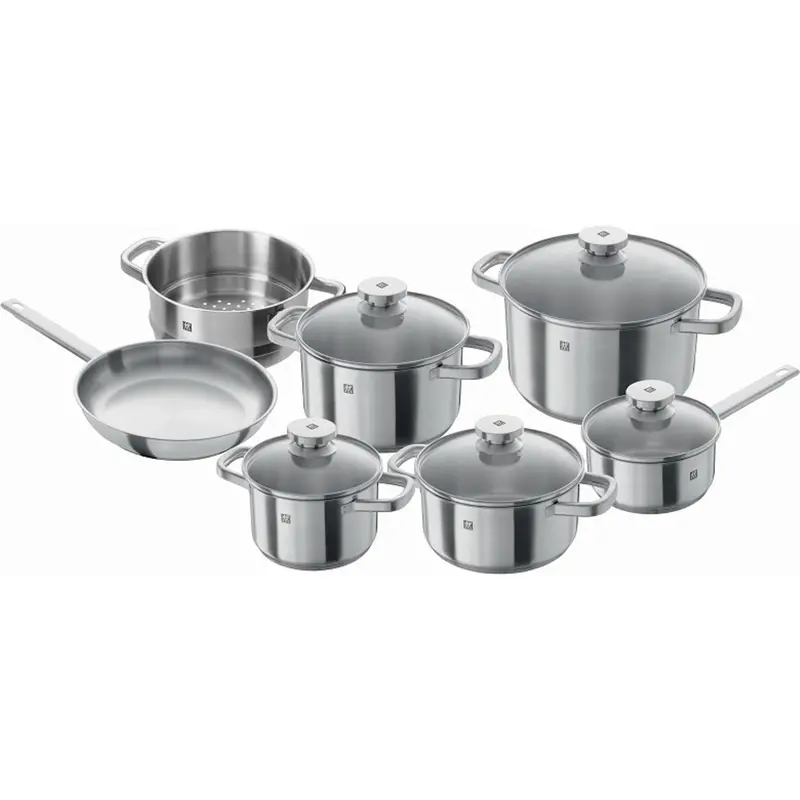 Zwilling Joy 12-Piece Cookware Set With Bonus Steak Knife Set 1