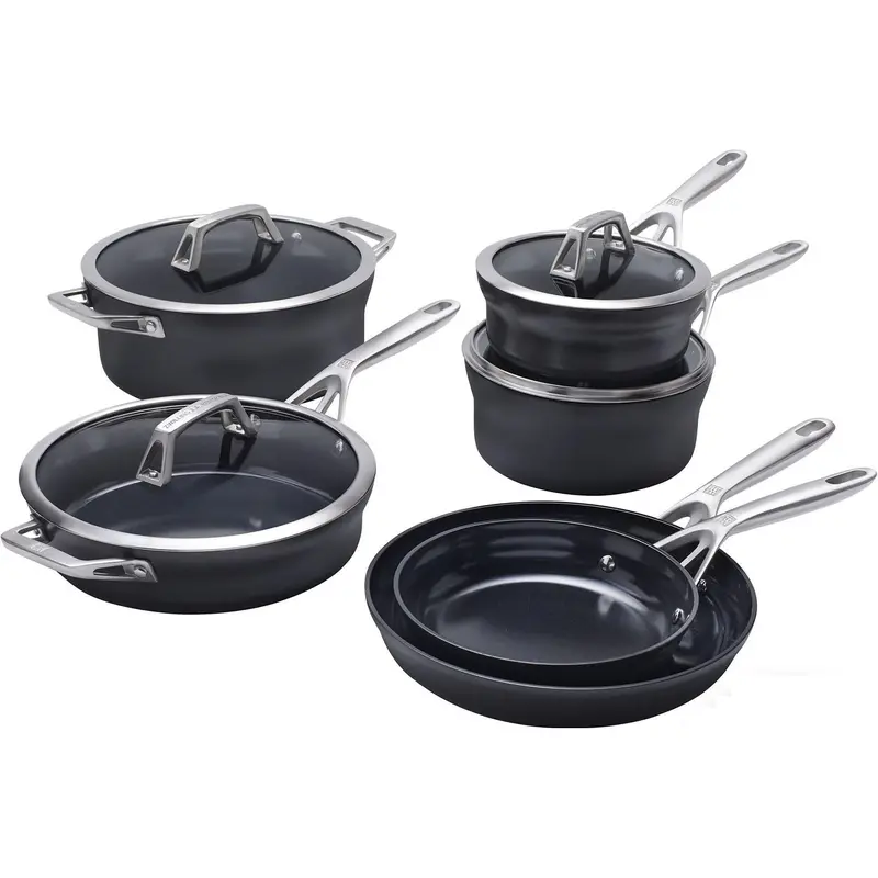 Zwilling Motion Ceramic-Coated 10-Piece Aluminum Cookware Set 1