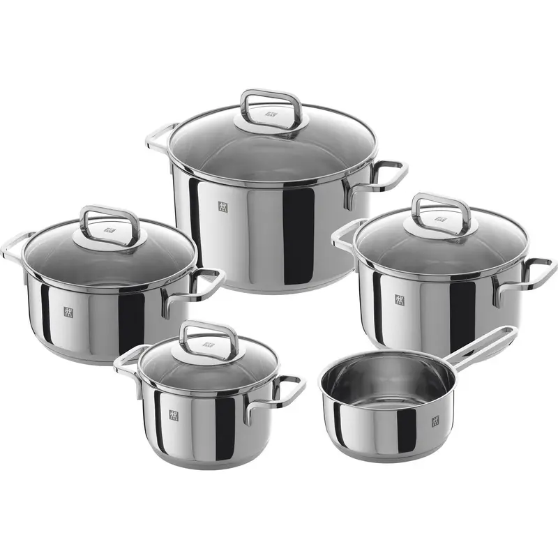 Zwilling Quadro 9-Piece Cookware Set – Modular Stackable Design (Model 1006087) 1