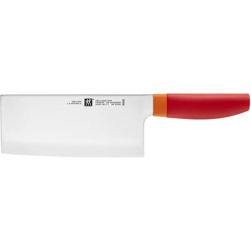 Zwilling Red Series 7-Inch Chinese Chef’S Knife – Sharp & Balanced Blade 1