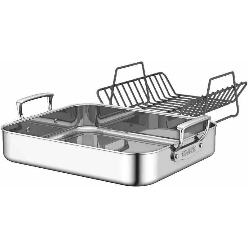Zwilling Roasting Pan With Non-Stick Rack And Handles 1