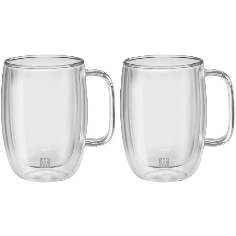 Zwilling Sorrento Plus Latte Glass Set – Two-Piece Tempered Glass Duo (Model 1003097) 1