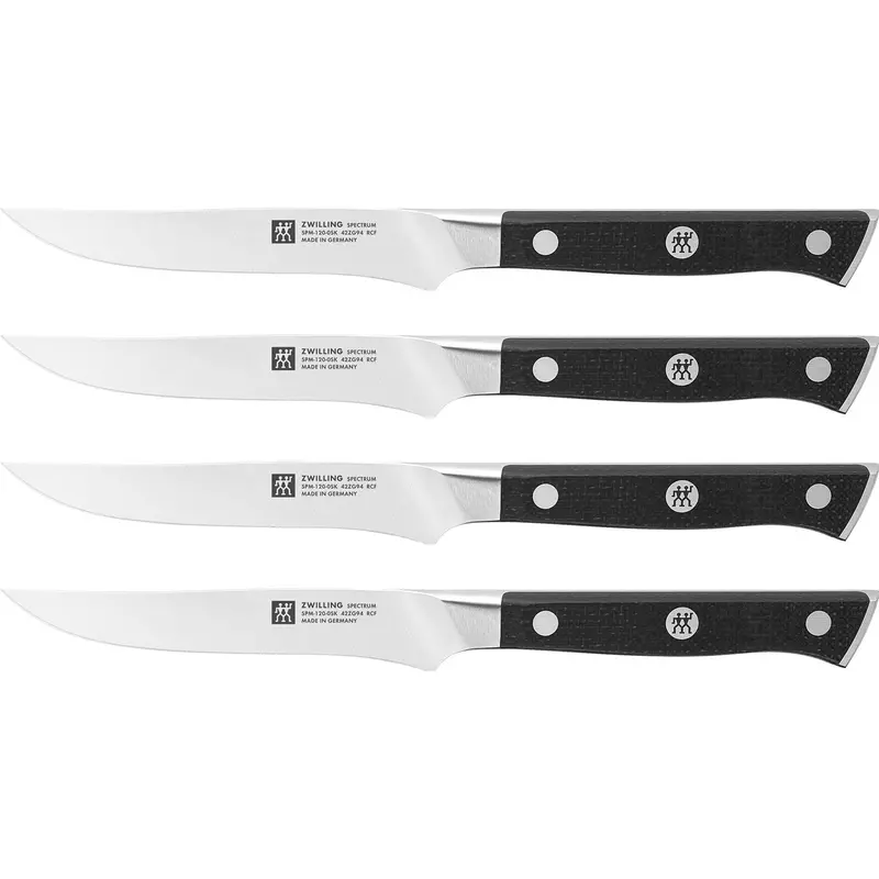 Zwilling Spectrum 4-Piece Steak Knife Set – Stainless Steel, Ergonomic Handles (Model 1033085) 1