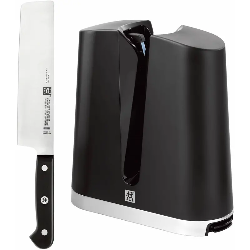 Zwilling V-Edge Sharpener & Gourmet Nakiri Knife Duo (Model 1018768) 1